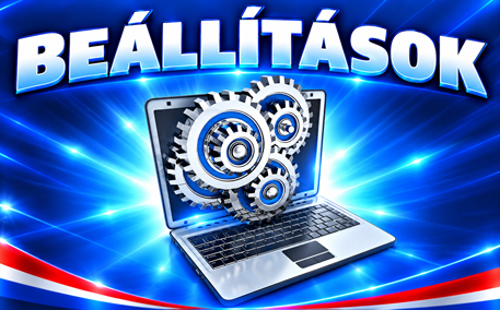 Beállítások, adatmódosítás